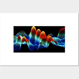 False-colour STM image of DNA (isometric projection) (G110/0152) Posters and Art